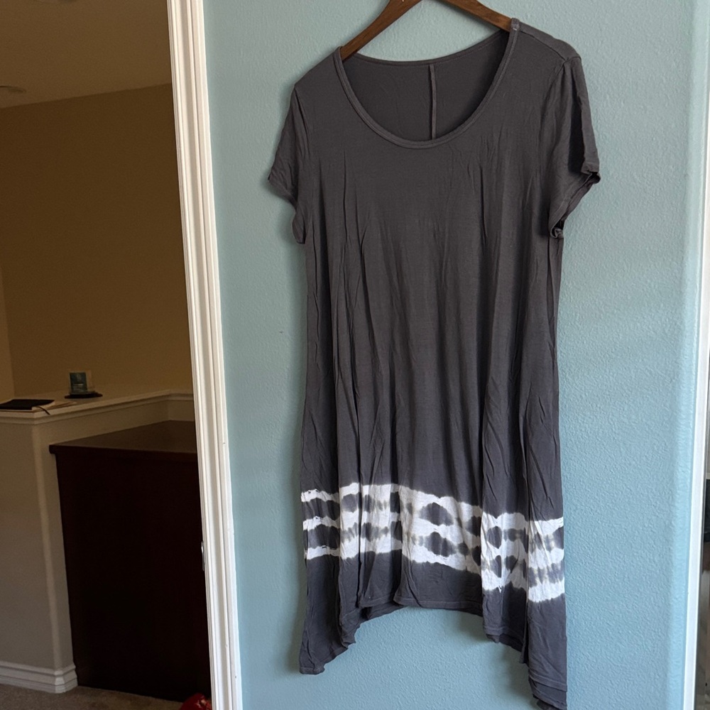 Target Gray and White Women's Tunic Dress